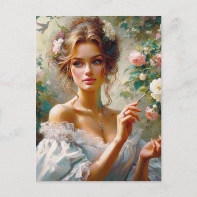 Cartão Postal Mulher Vitoriana 3 (Frente)