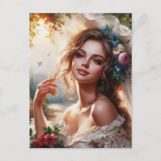 Cartão Postal Mulher Vitoriana 4