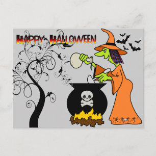 Cartão Postal Mulher Witchy