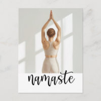 Mulher Yoga Namaste posando yoga 