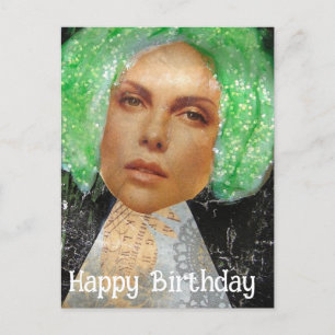 Cartão Postal Mulher Zetti Colagem Feliz Aniversário