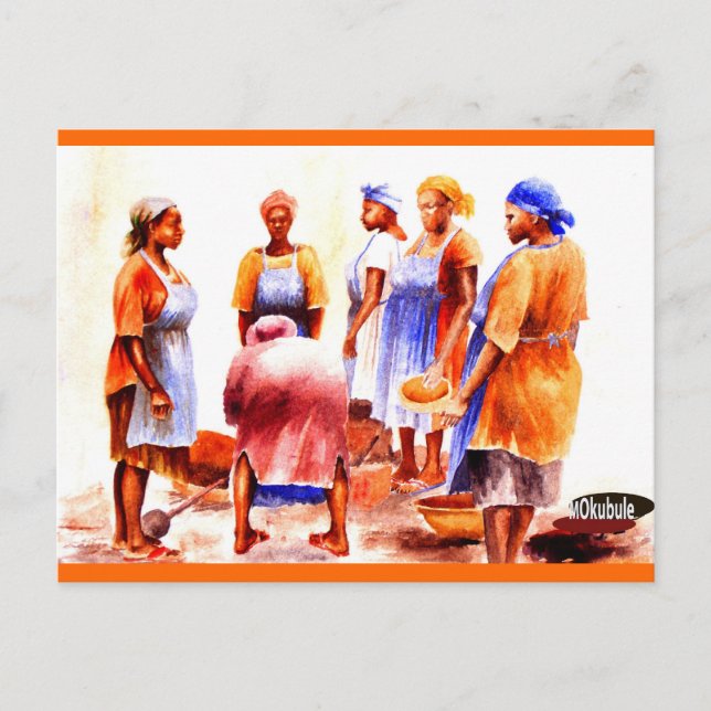 Cartão Postal Mulheres Africanas hoje 1 27 2012 (Frente)
