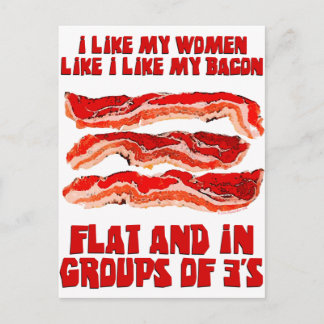 Cartão Postal Mulheres Como Bacon