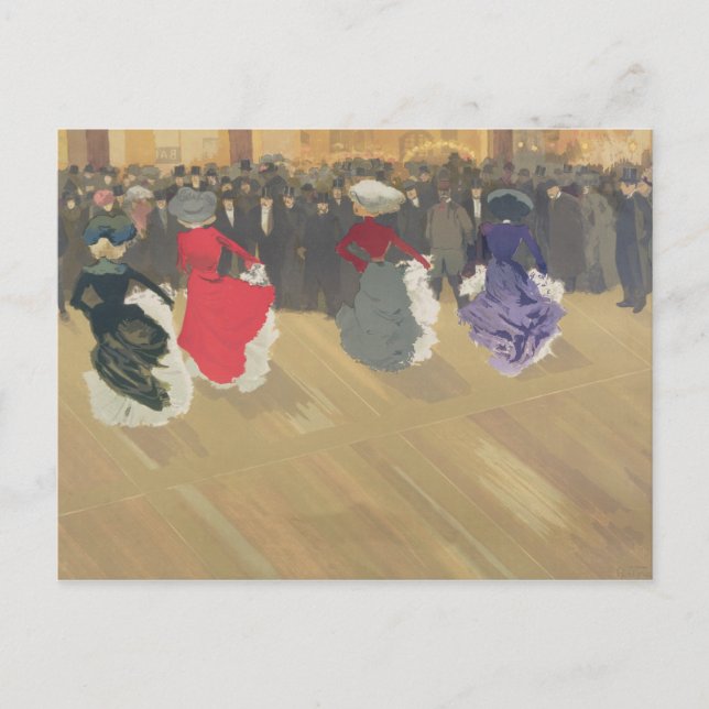 Cartão Postal Mulheres dançando a lata (Frente)