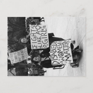 Cartão Postal Mulheres Deficientes Importam