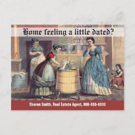 Cartão Postal Mulheres do Marketing Imobiliário Funny