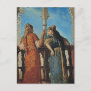 Cartão Postal Mulheres Judias na Balcony, Argel, 1849