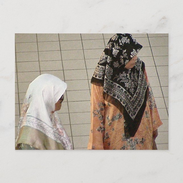 Cartão Postal Mulheres malaias (Frente)