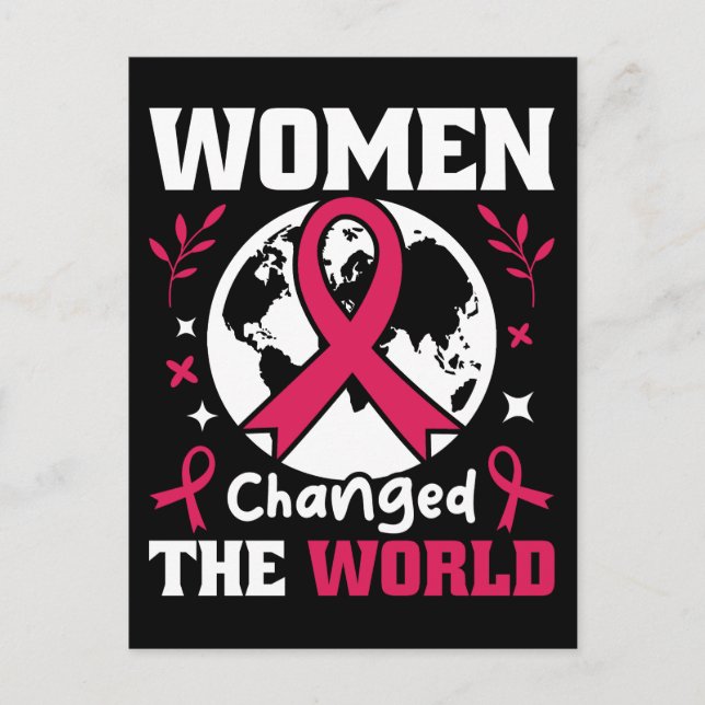 Cartão Postal Mulheres Mudaram O Mundo Feminista (Frente)