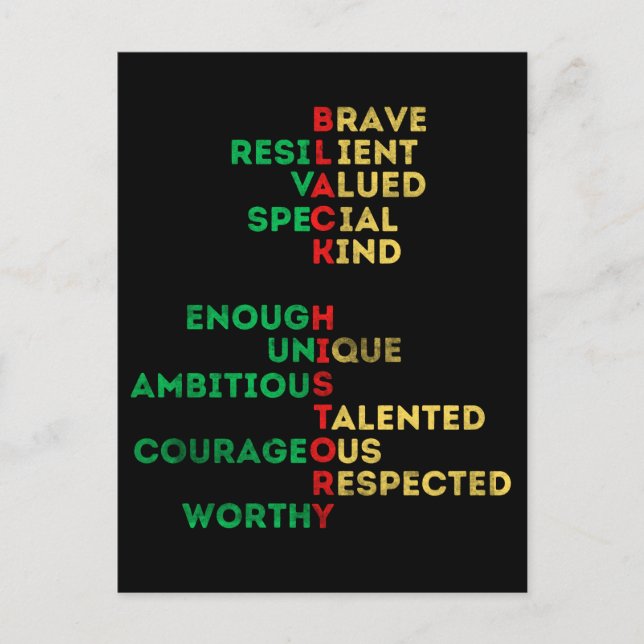 Cartão Postal Mulheres negras de melanina afro-americana (Frente)