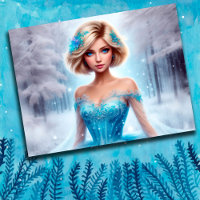 Mulheres neve brilhante fantasia mágica elegante