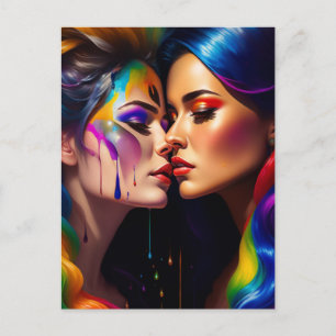 Cartão Postal Mulheres no Amor