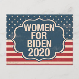 Cartão Postal Mulheres para Biden 2020