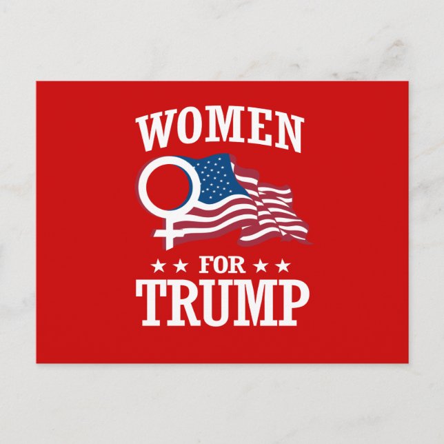CARTÃO POSTAL MULHERES PARA TRUMP (Frente)