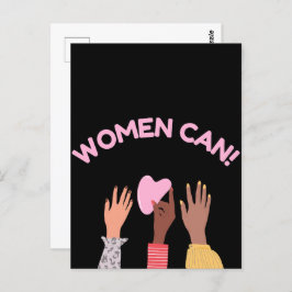 Cartão Postal Mulheres Podem Feminista