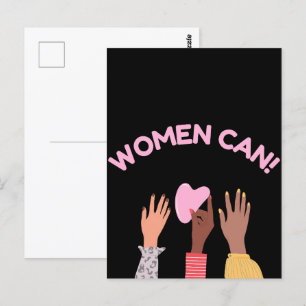 Cartão Postal Mulheres Podem Feminista