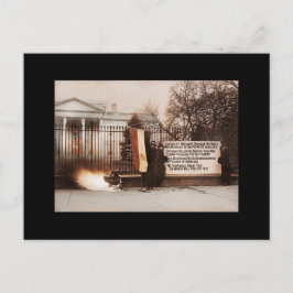 Cartão Postal Mulheres protestam na Casa Branca