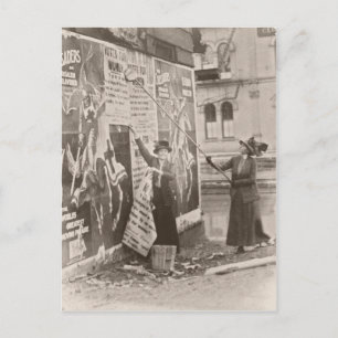 Cartão Postal Mulheres Sofrem Campanha