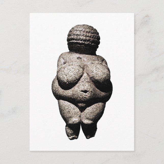 Cartão Postal Mulheres Verdadeiras: Vênus de Willendorf (Frente)