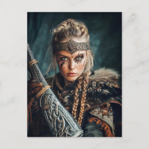 Cartão Postal Mulheres Viking em Traje Tradicional