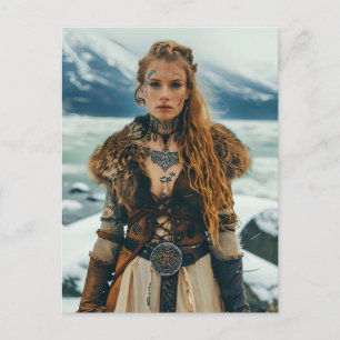 Cartão Postal Mulheres Viking Guerreras Atemporais