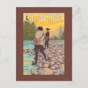 Cartão Postal Mulheres voam - Parque Nacional Glacier, MT