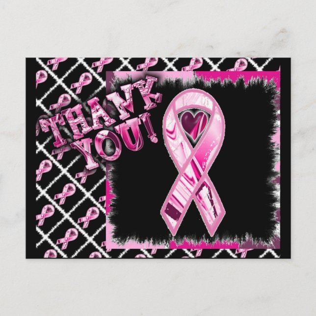 Cartão Postal Multi Pink Ribbon (Frente)