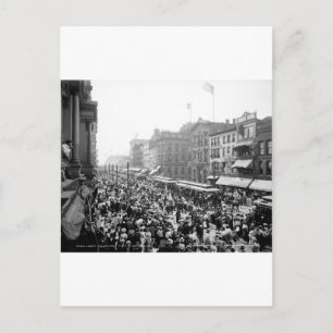 Cartão Postal Multidão do Dia do Trabalho, Buffalo, NY: 1900