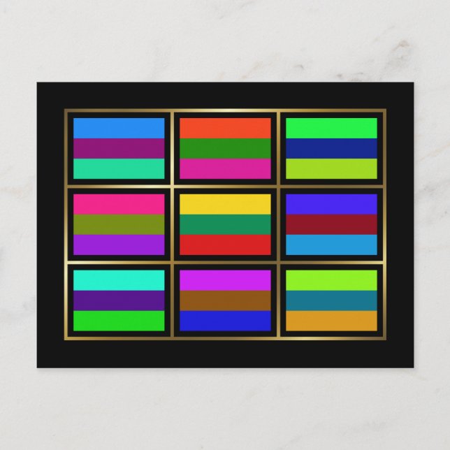 Cartão postal Multihue Lituânia (Frente)