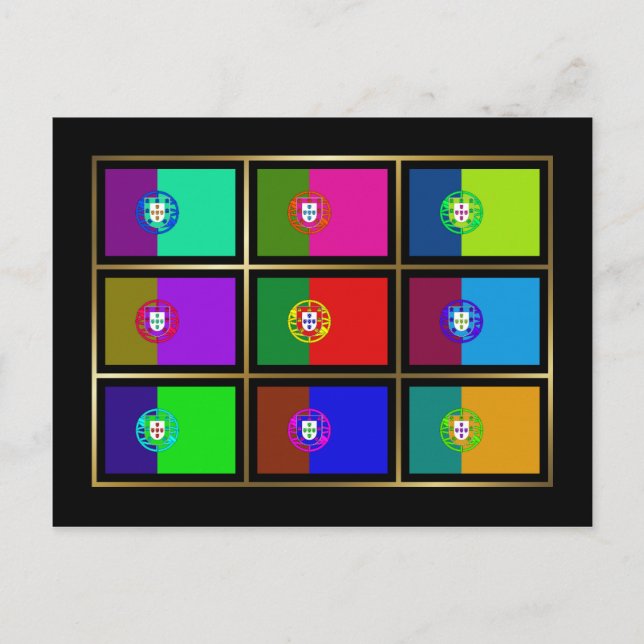 Cartão postal Multihue Portugal (Frente)