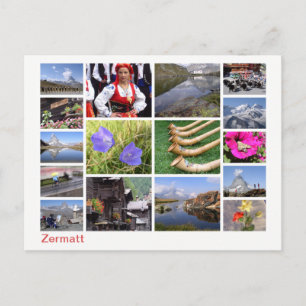 Cartão Postal Multiimagem Zermatt