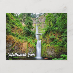 Cartão Postal Multnomah Falls, Columbia River Gorge, Oregon, EUA