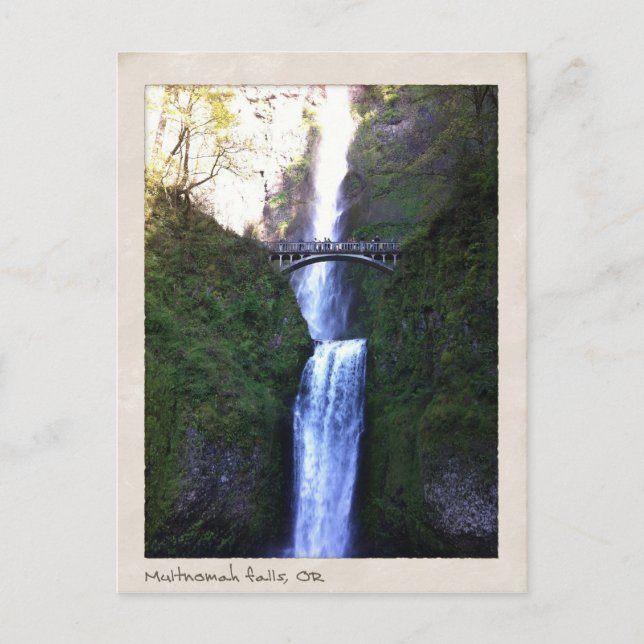 Cartão Postal Multnomah Falls, Oregon (Frente)