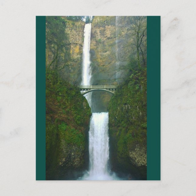 Cartão Postal Multnomah Falls, OU (Frente)