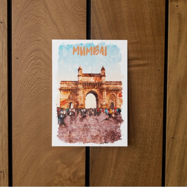 Cartão Postal Mumbai Gateway of India Monument (mumbai gateway india postcard)