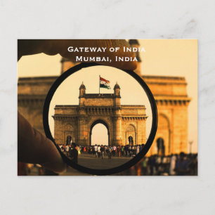 Cartão Postal Mumbai Índia Turismo de Viagem Vintage Adicionar