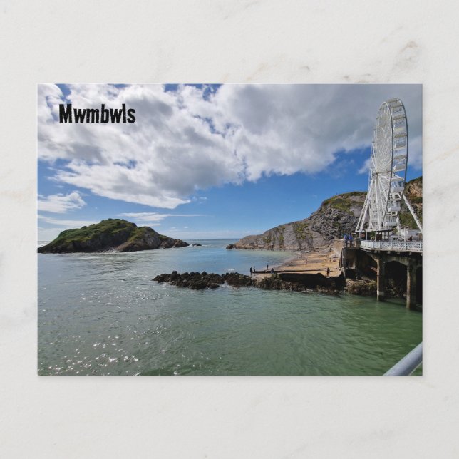 Cartão Postal Mumbles / Mwmbwls (Frente)