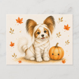 Cartão Postal Múmia de Papillon no Halloween