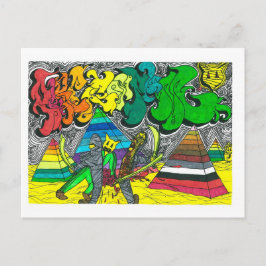 Cartão Postal Múmias Percentuais de Corte