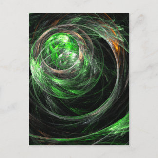 Cartão postal mundial de Abstrato verde