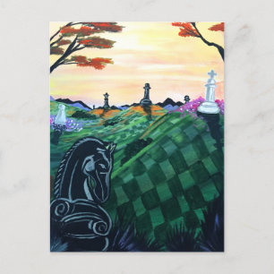 Cartão Postal Mundo Do Xadrez