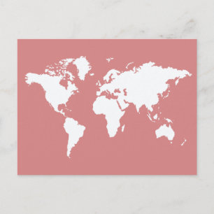 Cartão Postal Mundo Elegante Rosa