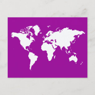 Cartão Postal Mundo Elegante Roxo