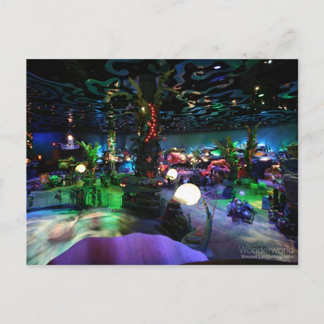 Cartão Postal Mundo maravilhoso (Frente)