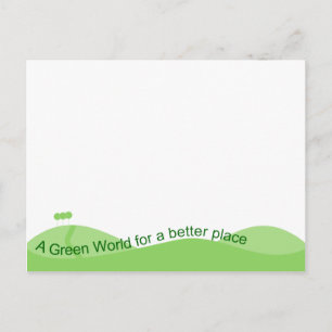 Cartão Postal Mundo Verde