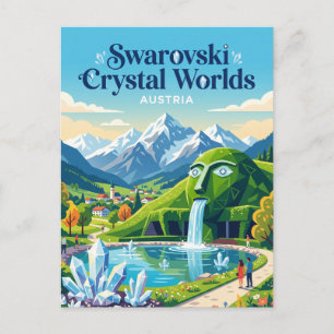 Cartão Postal Mundos de Cristal Swarovski Áustria