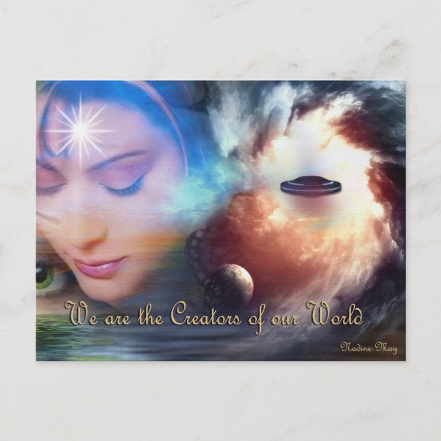 Cartão Postal Mundos Multidimensionais (Frente)