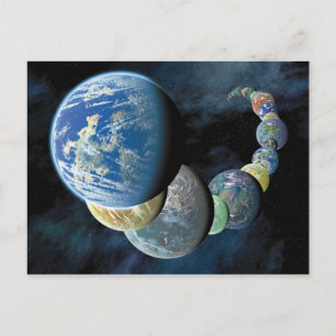Cartão Postal Mundos Novos Estranhos Montagem de Planeta Alien