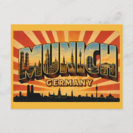 Cartão Postal Munique Alemanha Frauenkirche