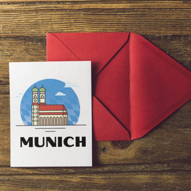 Cartão Postal Munique Alemanha Viagem Vintage (Munich Germany Travel Postcard)